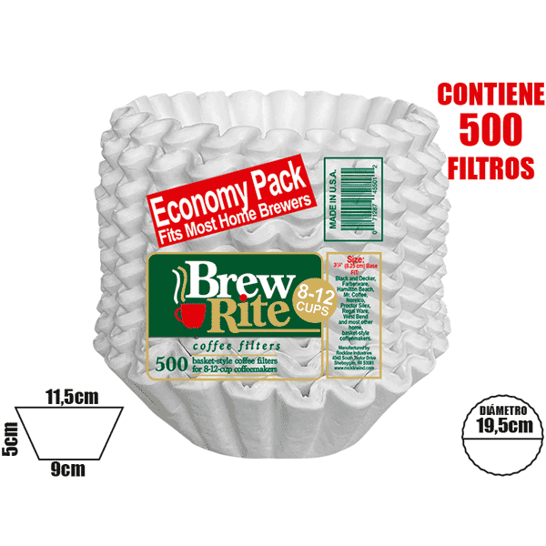 Brew Rite Wrap Around Percolator Coffee Filters – 6 Packs Of 55 Count (330 Total)